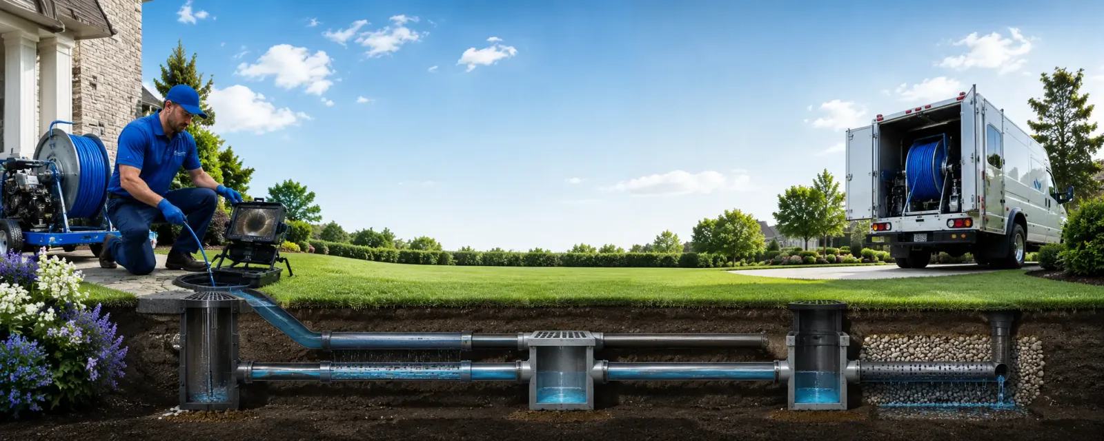 Outdoor drain cleaning information for Orleans, MI